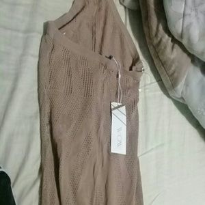 Nude see through jumpsuit